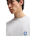 White - Side - Hugo Mens Ninnyo Crew Neck Sweatshirt