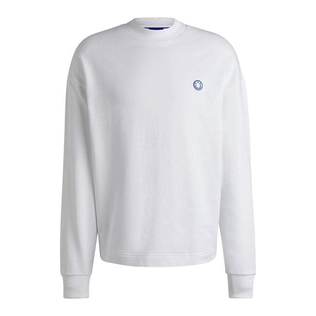 White - Front - Hugo Mens Ninnyo Crew Neck Sweatshirt
