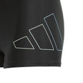 Black - Side - Adidas Boys Performance Bar Logo Swim Shorts