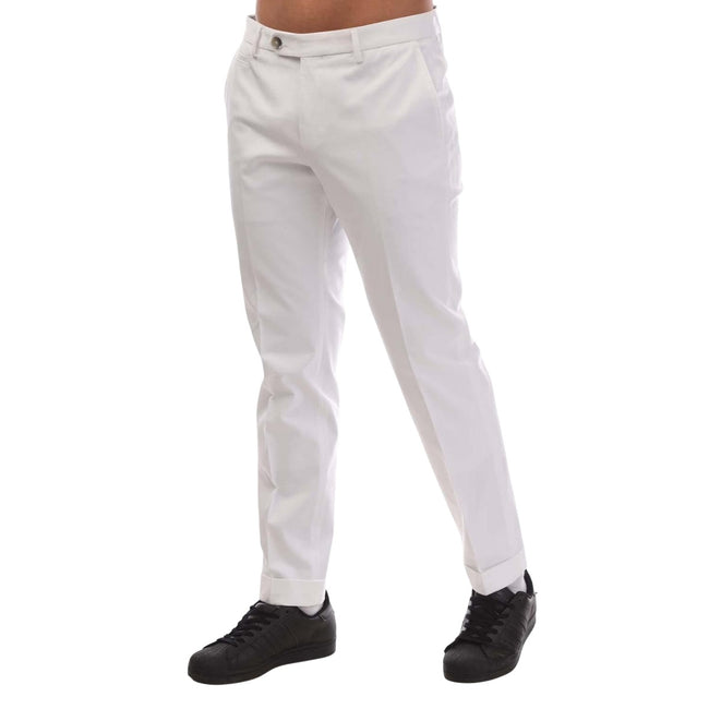 White - Side - Boss Mens T-Bryce Trousers