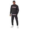 Black - Side - Mercier Mens Anonymous Crew Neck Sweatshirt