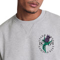 Grey - Side - Lyle & Scott Mens Thistle Back Print Sweatshirt