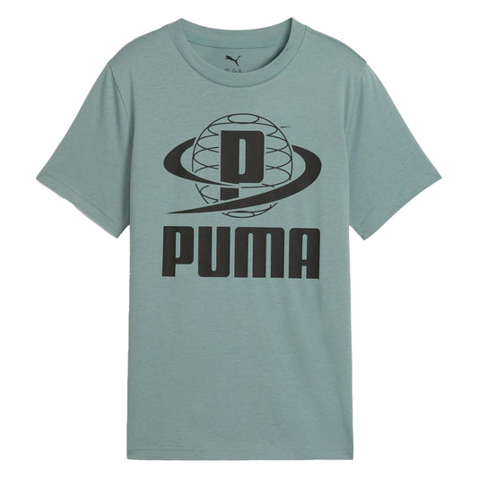 Green - Front - Puma Childrens-Kids II Graphic Print T-Shirt