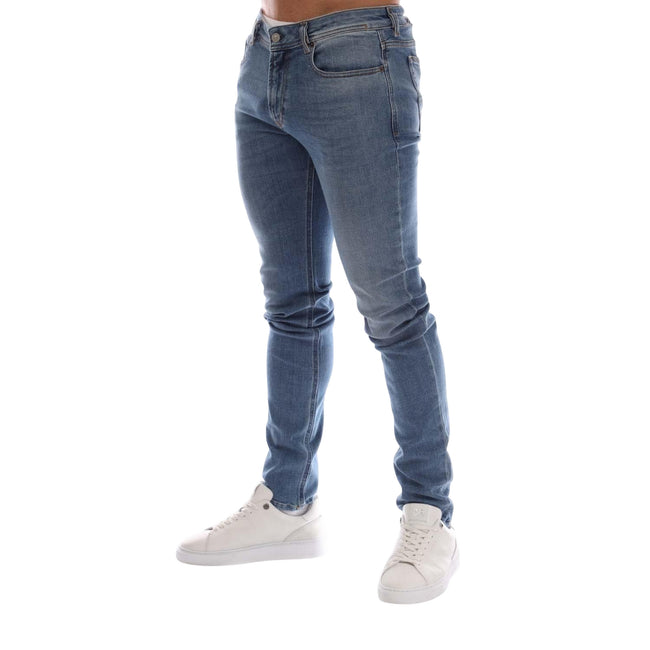 Denim - Side - Diesel Mens 1979 Sleenker Low Rise Skinny Jeans