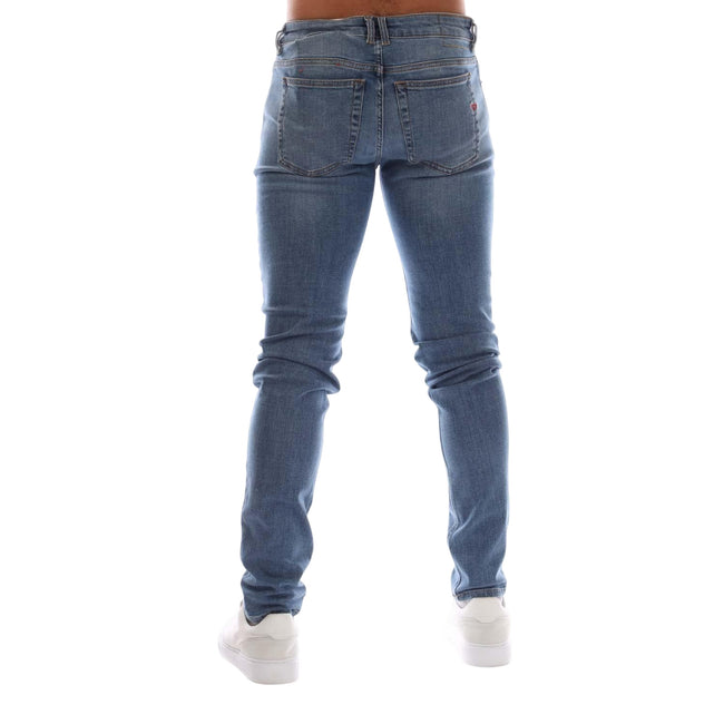 Denim - Back - Diesel Mens 1979 Sleenker Low Rise Skinny Jeans