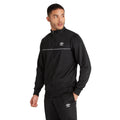 Black-White - Side - Umbro Mens Tricot Active Tracksuit