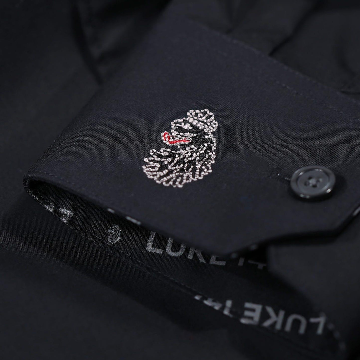Black - Lifestyle - Luke 1977 Mens Triple Crown Long-Sleeved Snooker Shirt