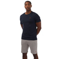 Navy-Grey - Front - Farah Mens Balpine Loungewear Set