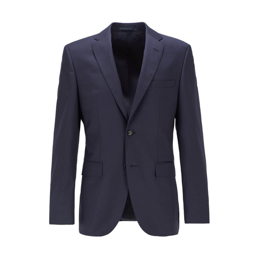 Dark Blue - Front - Boss Mens Johnstons1 Blazer