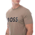 Green - Side - Hugo Boss Mens Logo T-Shirt