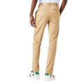 Beige - Back - Lacoste Mens Cotton Stretch Slim Chinos