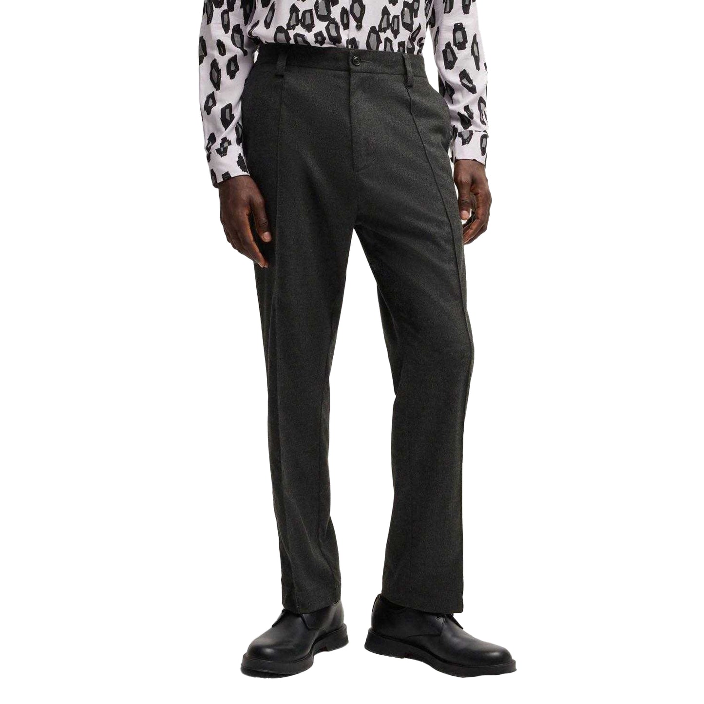 Grey - Lifestyle - Hugo Mens Randy243 Tapered Trousers
