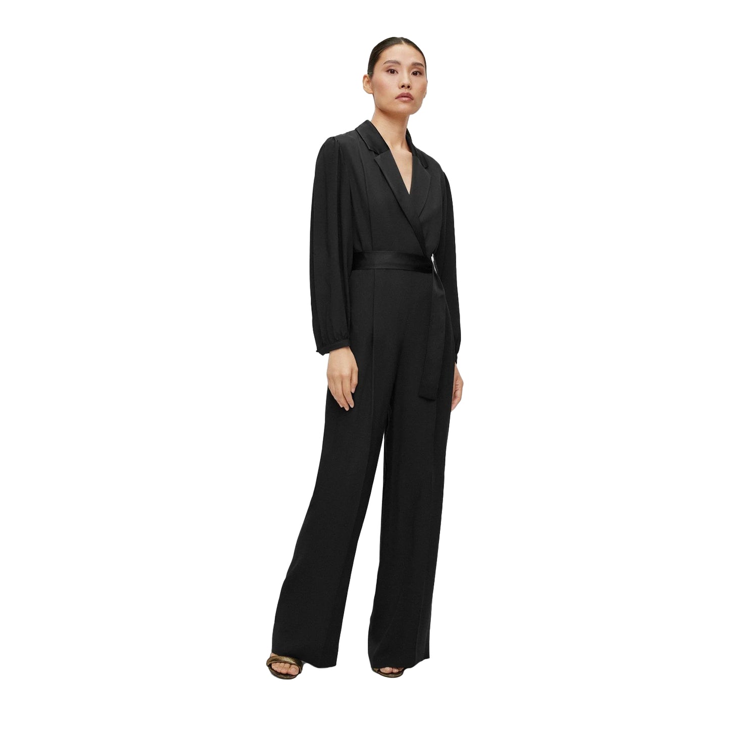 Black - Pack Shot - Boss Womens-Ladies Duxea Jumpsuit