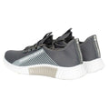 Grey - Back - Crosshatch Mens Nimbus Trainers