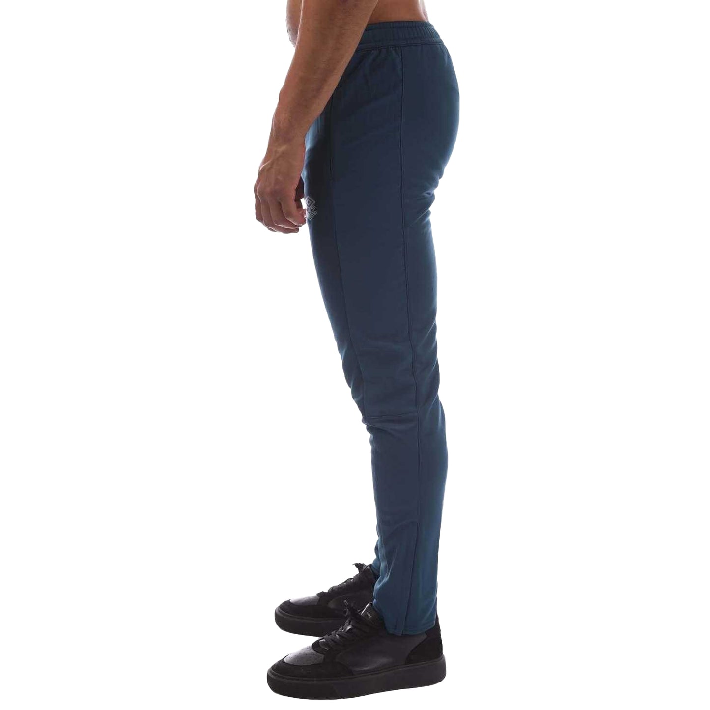 Blue - Side - Umbro Mens Premier Tapered Jogging Bottoms