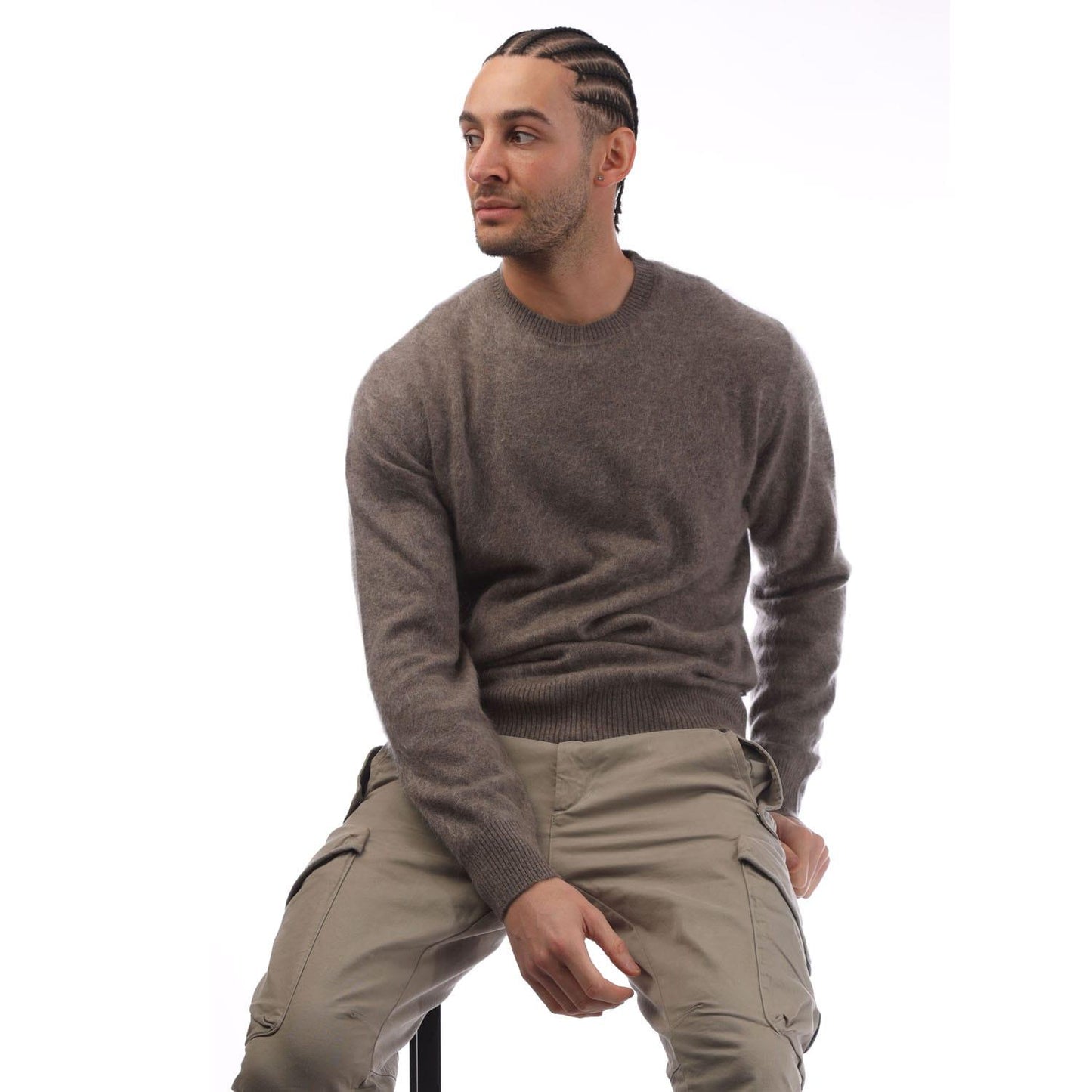 Beige - Lifestyle - Boss Mens C-Escrito Cashmere Sweater Top