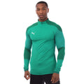 Green - Front - Puma Mens Final Quarter Zip Training Top