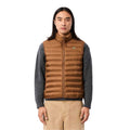 Brown - Pack Shot - Lacoste Mens Water Repellent Padded Gilet