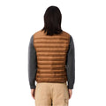 Brown - Back - Lacoste Mens Water Repellent Padded Gilet