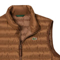 Brown - Side - Lacoste Mens Water Repellent Padded Gilet