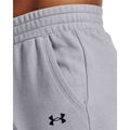 Grey - Side - Under Armour Womens-Ladies Rival Fleece Jogging Bottoms
