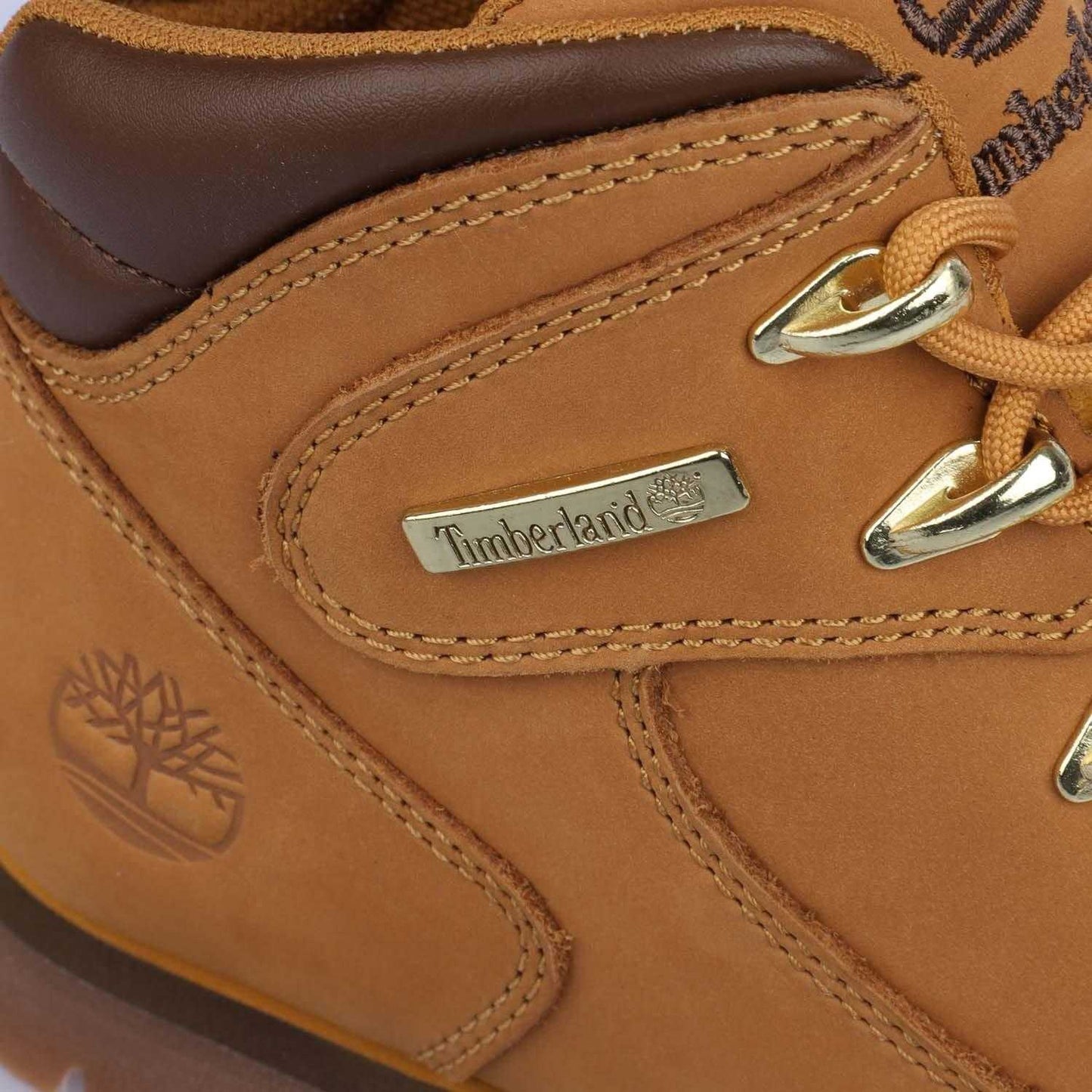Wheat - Pack Shot - Timberland Boys Euro Rock Leather Lace Up Boots