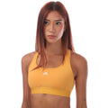 Yellow - Front - Adidas Womens-Ladies Powerreact Medium Support Training Sports Bra