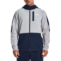 Grey - Side - Under Armour Mens Threadborne Full Zip Hoodie