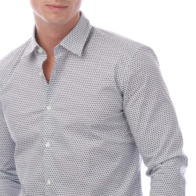 Dark Blue - Side - Hugo Mens Button-Down Long-Sleeved Shirt