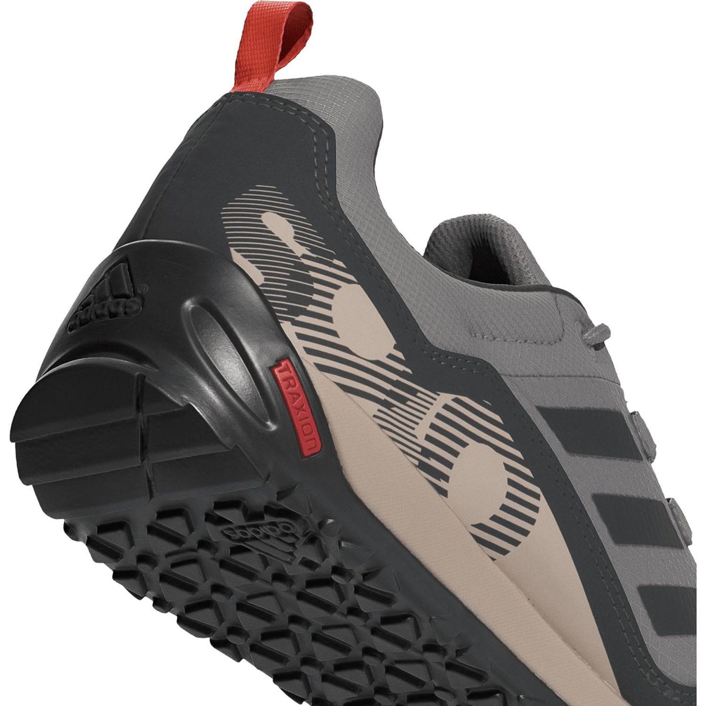 Grey - Close up - Adidas Mens Terrex Swift Solo 2.0 Hiking Shoes