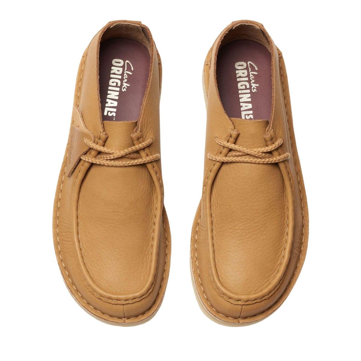 Brown - Close up - Clarks Originals Mens Desert Nomad Leather Loafers