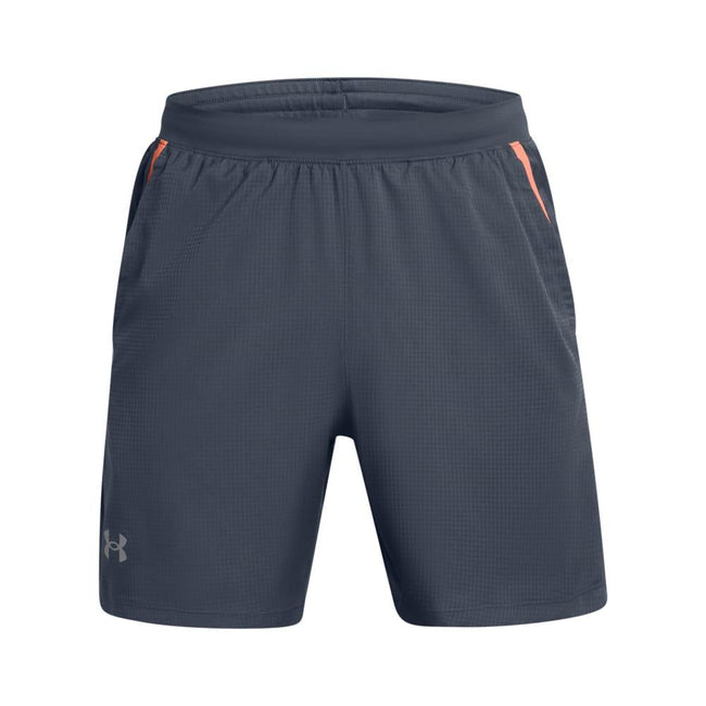 Grey - Front - Under Armour Mens Launch Textured Sweat Shorts