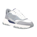 White-Grey - Front - Lavair Mens Pacific 2.0 Leather Trainers