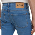 Turquoise - Side - Boss Mens Delaware3-1 Slim Jeans