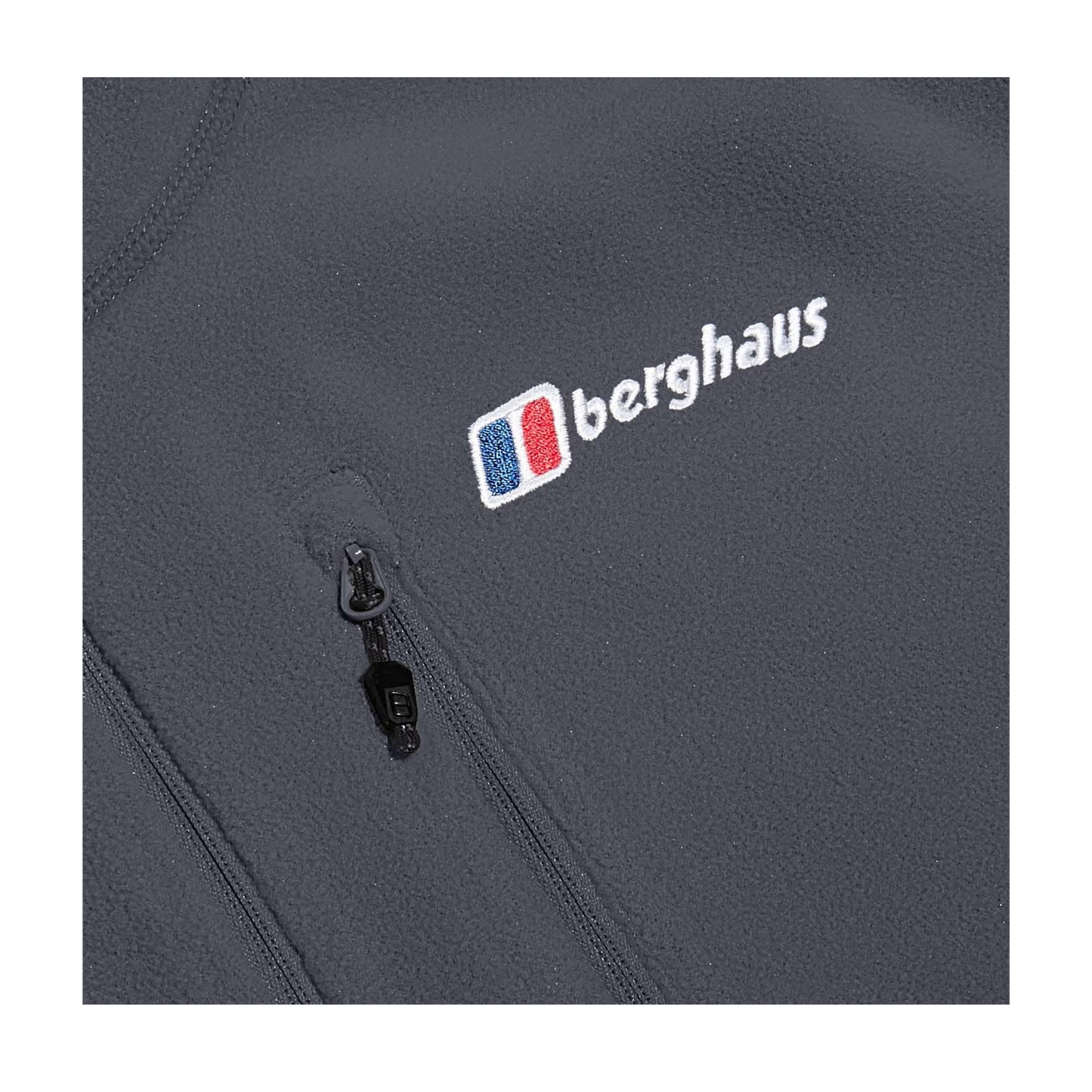 Grey - Pack Shot - Berghaus Mens Prism InterActive Polartech Half Zip Fleece Jacket