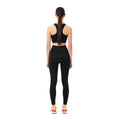 Black - Back - Lacoste Womens-Ladies Absorbent Seamless Leggings