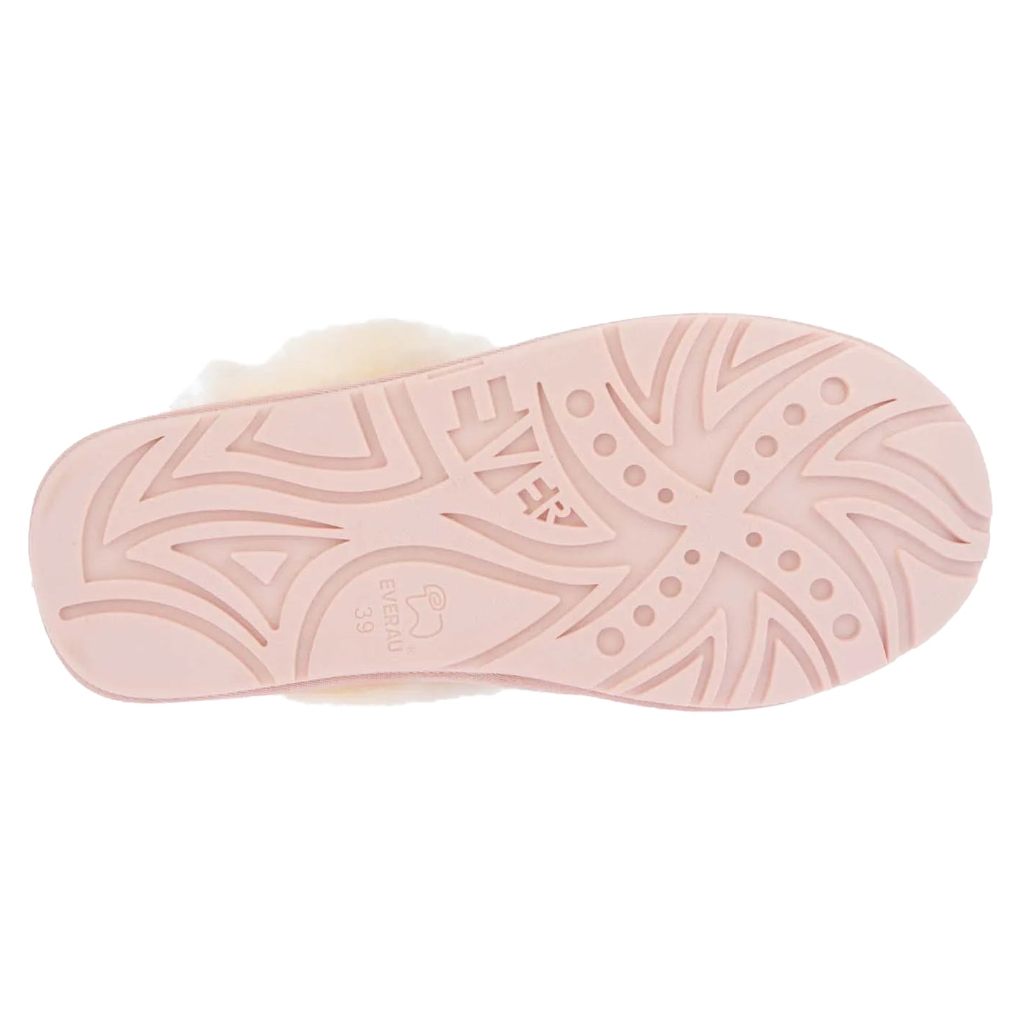 Pink - Side - EverAu Womens-Ladies Cow Suede Slippers