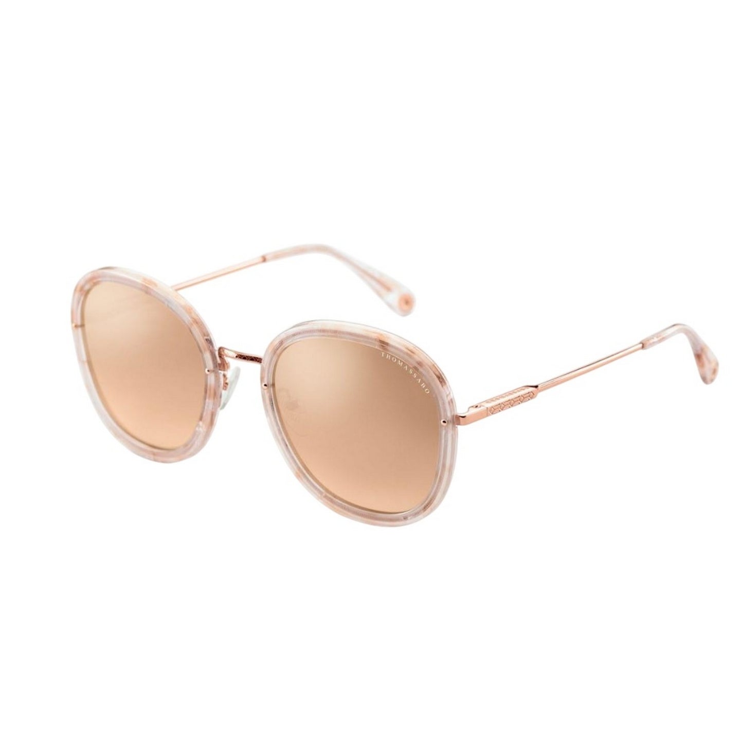 Rose Gold - Lifestyle - Thomas Sabo Unisex Adult Mia Square Mirrored Sunglasses