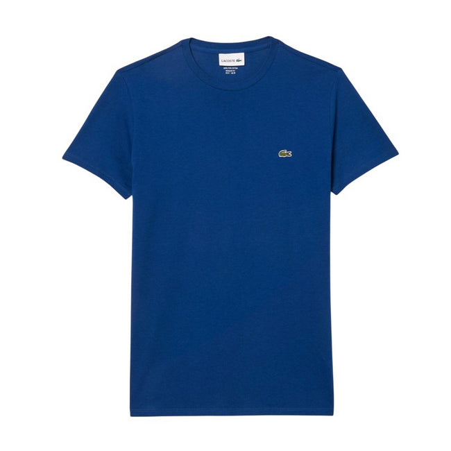 Dark Blue - Front - Lacoste Mens Pima Cotton T-Shirt