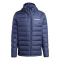 Navy - Front - Adidas Unisex Adult Terrex Lightweight Hooded Jacket