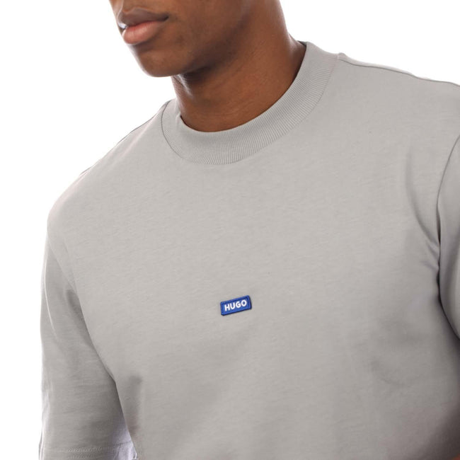 Grey - Side - Hugo Mens Nieros T-Shirt