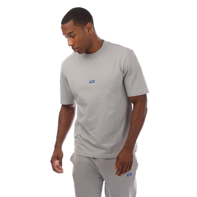Grey - Front - Hugo Mens Nieros T-Shirt