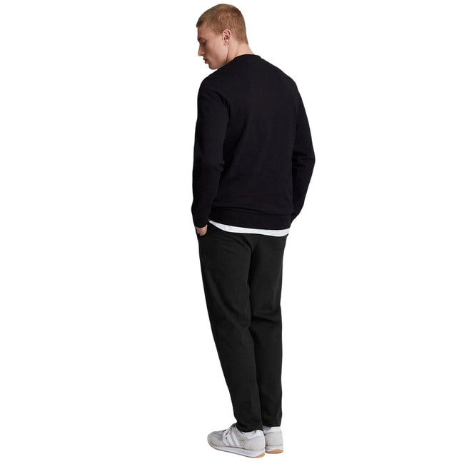Black - Back - Lyle & Scott Mens Interlock Pintuck Sweatpants