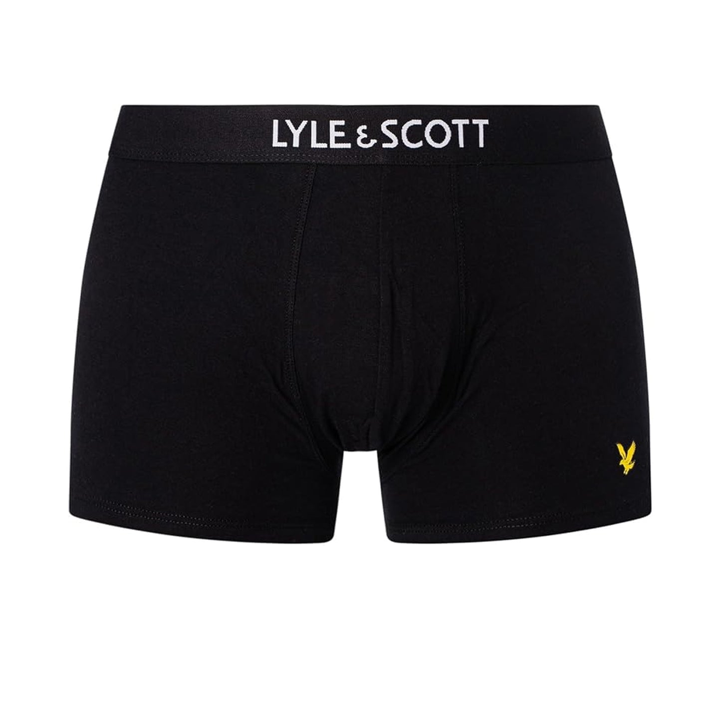 Black-White - Pack Shot - Lyle & Scott Mens Nathan Boxer Shorts (Pack of 3)