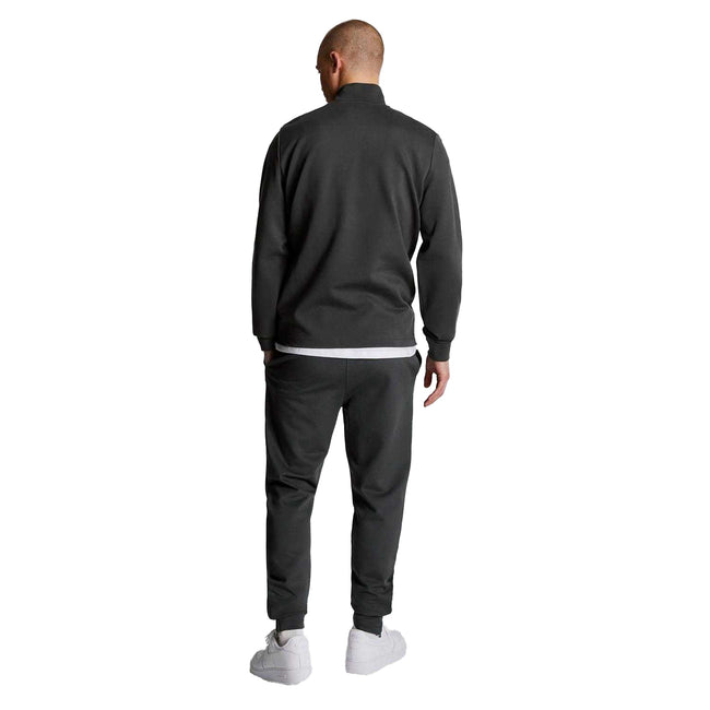 Dark Grey - Back - Lyle & Scott Mens Fly Fleece Tracksuit Bottoms
