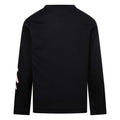 Black - Back - Nike Childrens-Kids Scribble Dri-FIT Logo Long-Sleeved T-Shirt