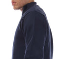 Navy - Lifestyle - Modern Amusement Mens The Pier Zip Funnel Neck Sweatshirt