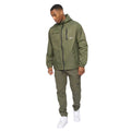 Green - Close up - Crosshatch Mens Utilate Jacket