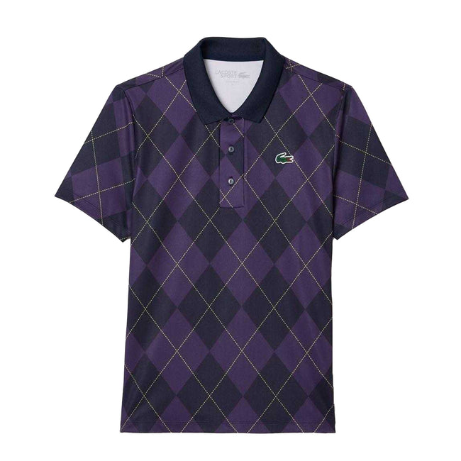 Purple - Front - Lacoste Womens-Ladies UV Protection Regular Golf Polo Shirt