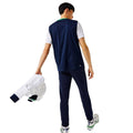 Navy - Back - Lacoste Mens Fleece Sports Tennis Jogging Bottoms